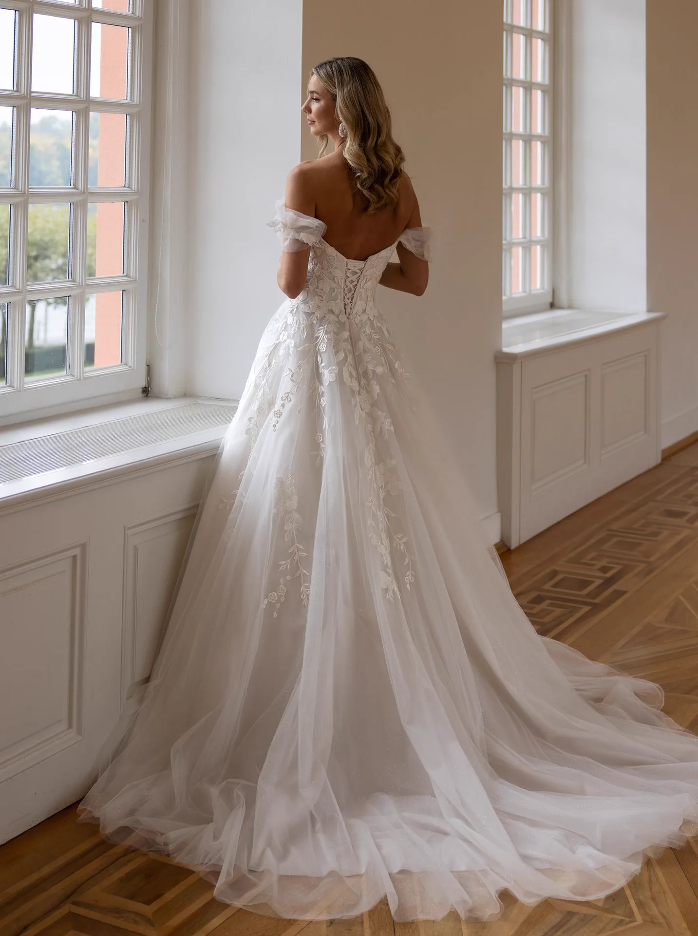 Diane Legrand De Luxe 10007 wedding dress — back view