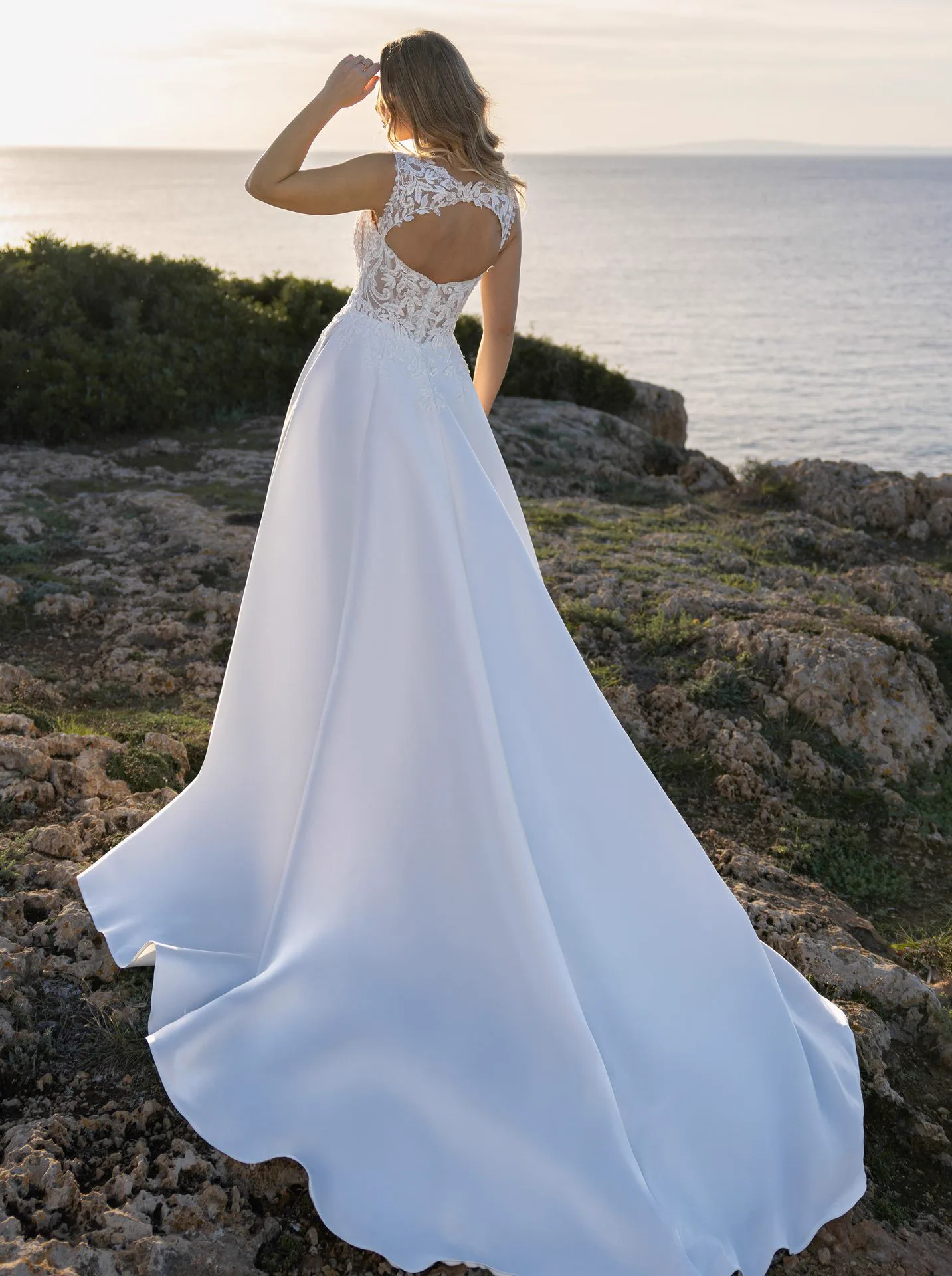 Diane Legrand Lisa Donetti 3023 wedding dress — back view
