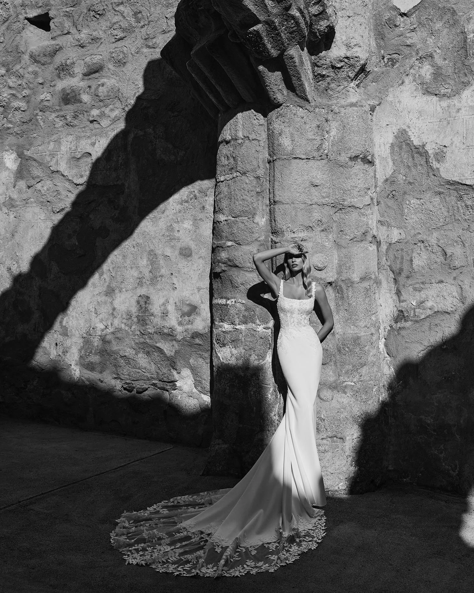 Adriana Alier Paramo 2N13 wedding dress — full-length editorial portrait